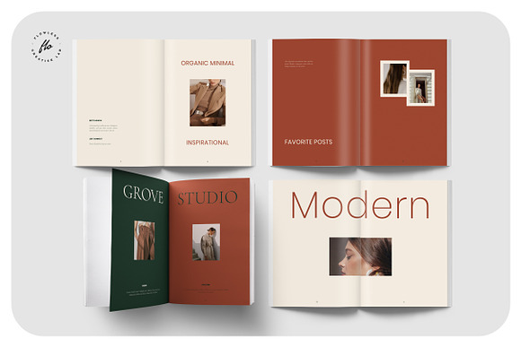 GROVE Editorial Lookbook Magazine in Magazine Templates - product preview 1