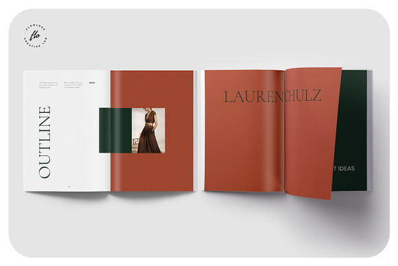 GROVE Editorial Lookbook Magazine in Magazine Templates - product preview 3