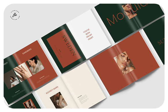 GROVE Editorial Lookbook Magazine in Magazine Templates - product preview 4