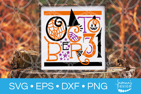 October 31 Halloween SVG Cut File in Illustrations - product preview 1