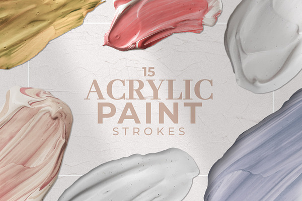 Acrylic Paint Strokes Collection