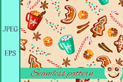 Christmas gingerbread pattern