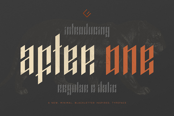 AfterOne - Blackletter Inspired Font