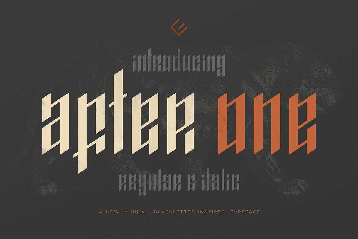 AfterOne - Blackletter Inspired Font in Blackletter Fonts - product preview 8