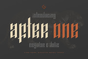AfterOne - Blackletter Inspired Font