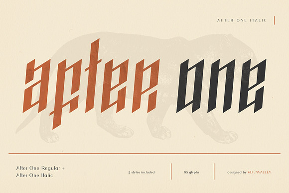 AfterOne - Blackletter Inspired Font in Blackletter Fonts - product preview 1