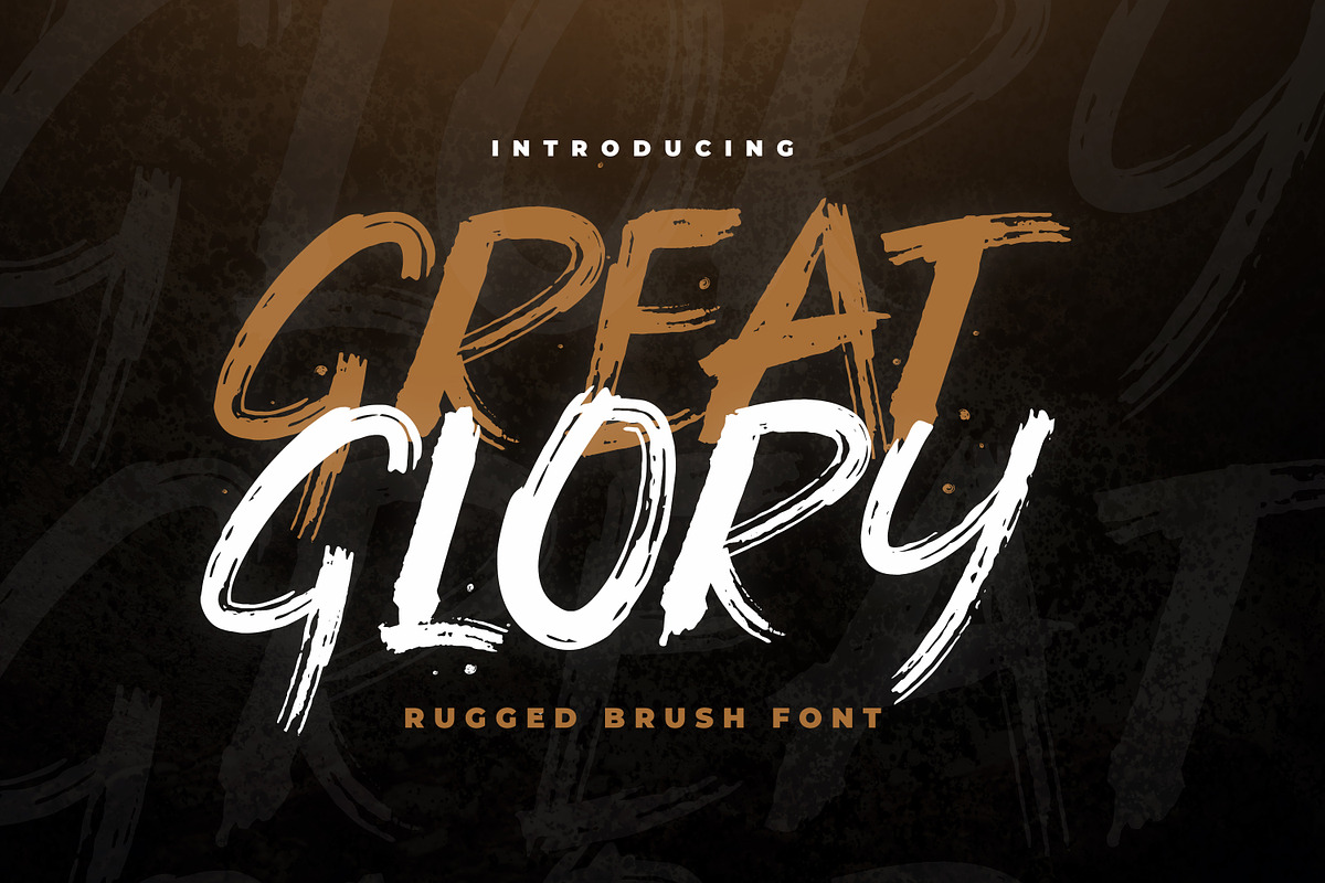 Great Glory Brush Font in Display Fonts - product preview 8