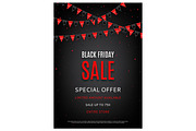 Design of the flyer of Black Friday