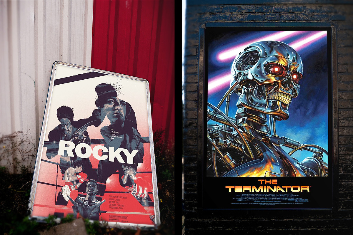 Large Format Movie Poster Mockup in Print Mockups - product preview 8