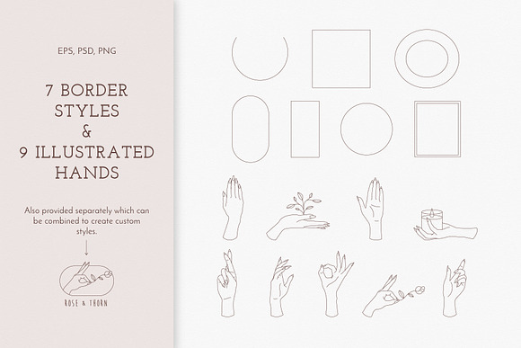 Feminine Hands Logo Templates in Logo Templates - product preview 4