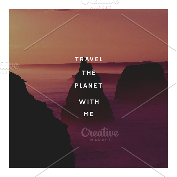 49 Instagram Travel Quote Images in Instagram Templates - product preview 3