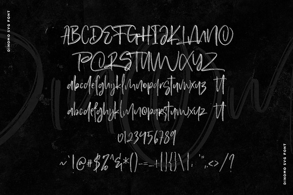 Dinomo SVG Brush Font in Display Fonts - product preview 6
