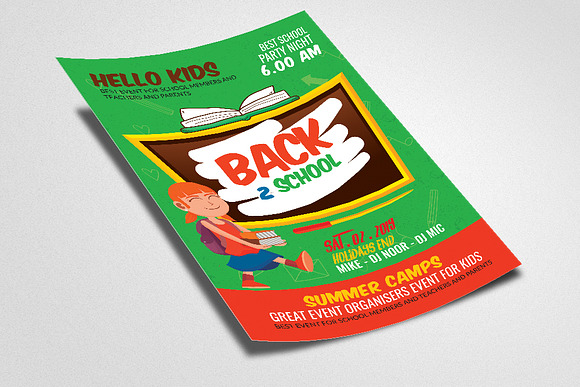 Back To School Flyer Template in Flyer Templates - product preview 1