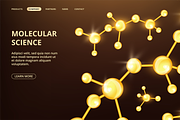 Molecular science landing page. Vect