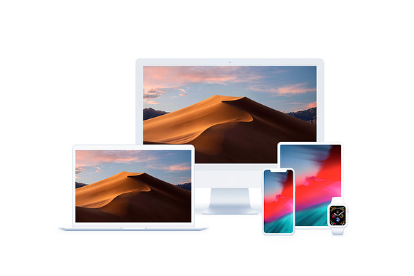 7 Devices Clay Mockups - 2020 in Mobile & Web Mockups - product preview 1