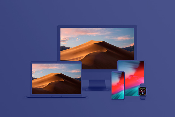 7 Devices Clay Mockups - 2020 in Mobile & Web Mockups - product preview 2