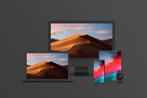 7 Devices Clay Mockups - 2020 in Mobile & Web Mockups - product preview 54