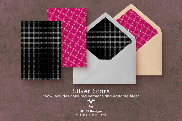 Silver Stars in Patterns - product preview 5