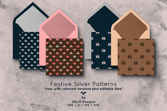 Festive Silver Patterns in Patterns - product preview 4