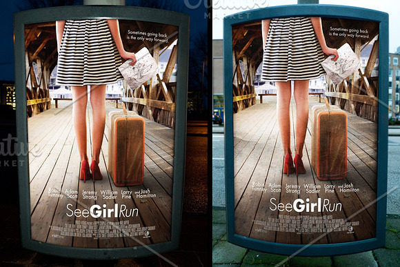 Outdoor Poster Sign Mockups in Print Mockups - product preview 1