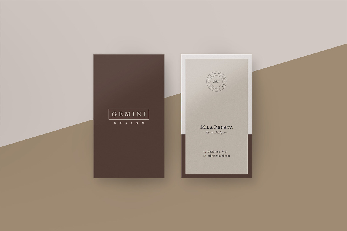 Gemini Business Card Templates in Business Card Templates - product preview 8