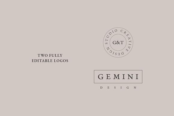 Gemini Business Card Templates in Business Card Templates - product preview 5