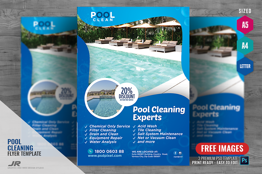 Pool Cleaning Flyer