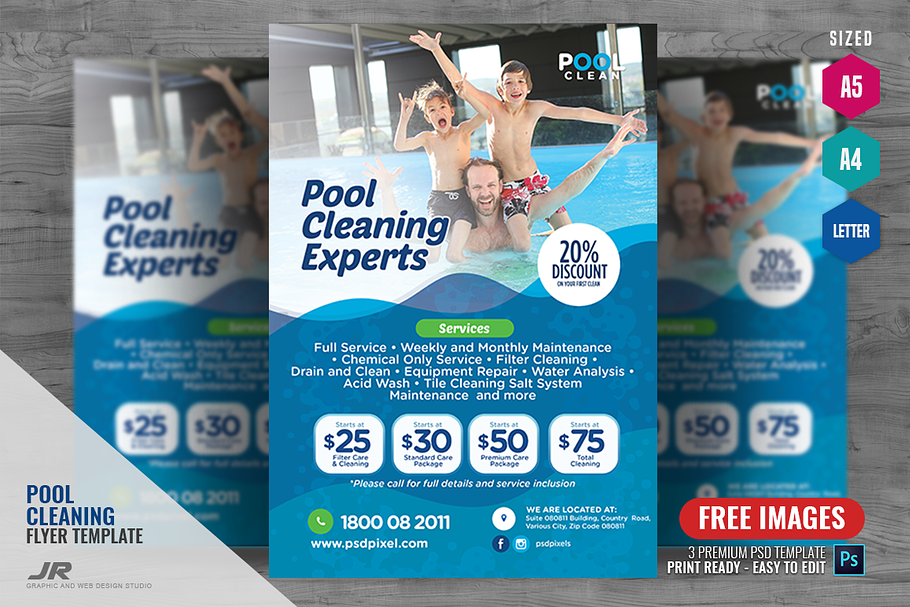 Swimming Pool Maintenance Flyer