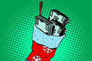 Christmas sock with money