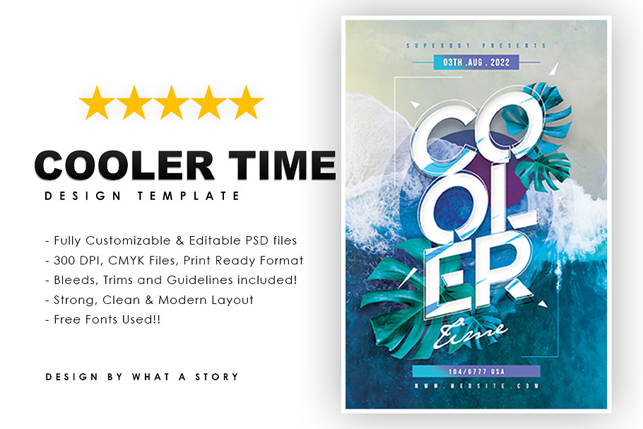 COOLER TIME in Flyer Templates - product preview 8