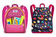 Colored School Backpack Back to