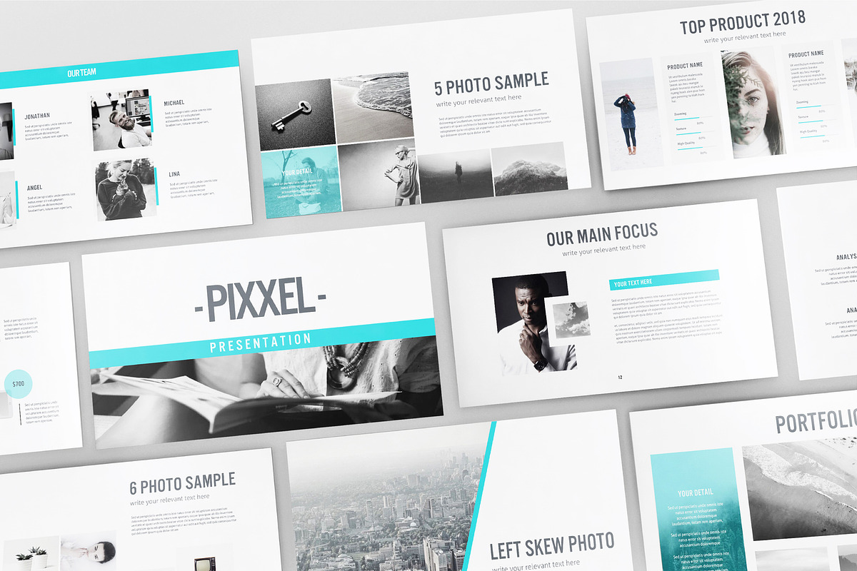 PIXXEL - Powerpoint Template in PowerPoint Templates - product preview 8