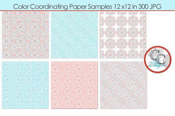 24 Mandala Papers + 14 Seamless PNGs in Objects - product preview 3
