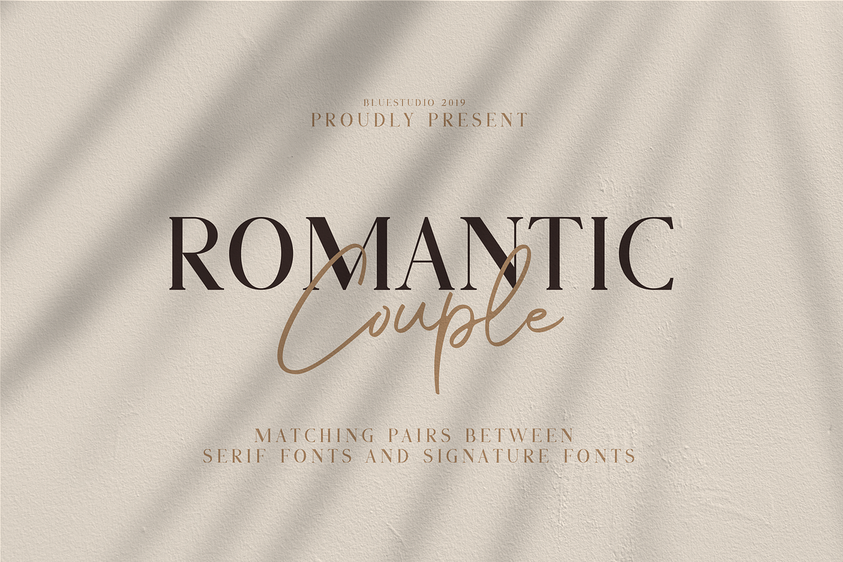 Romantic Couple // Font Duo