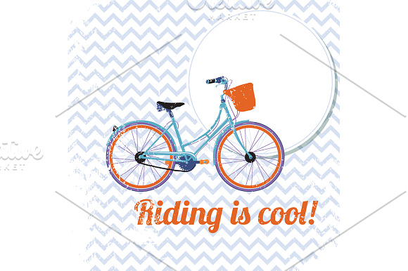 Bicycle Riding Set in Illustrations - product preview 2