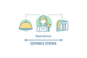 Room service concept icon