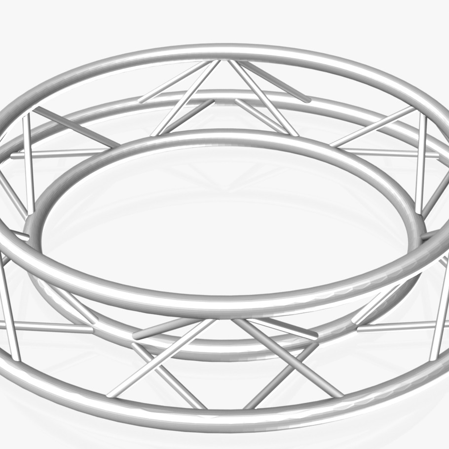 Circle Triangular Truss 150cm in Architecture - product preview 1