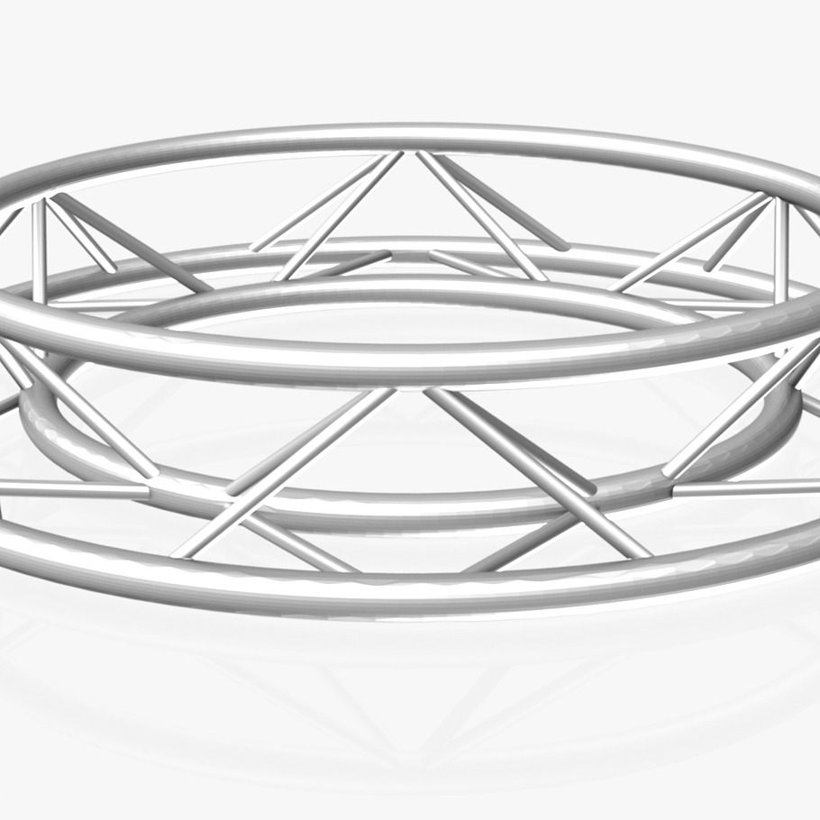 Circle Triangular Truss 150cm in Architecture - product preview 4