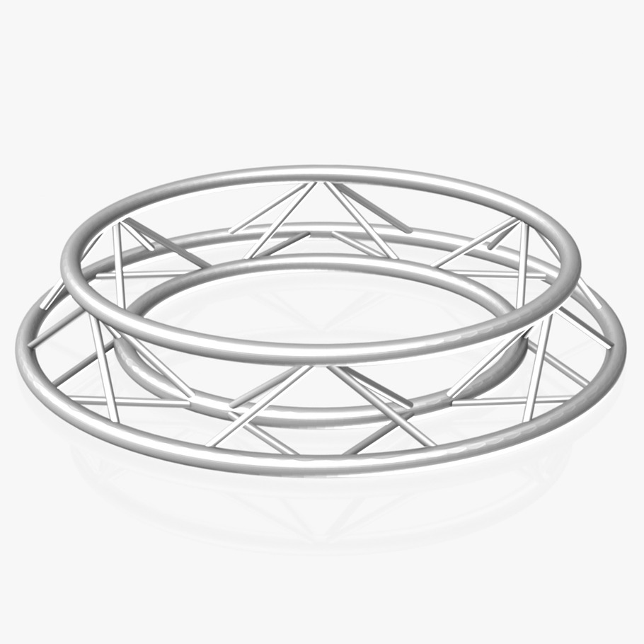 Circle Triangular Truss 150cm in Architecture - product preview 5