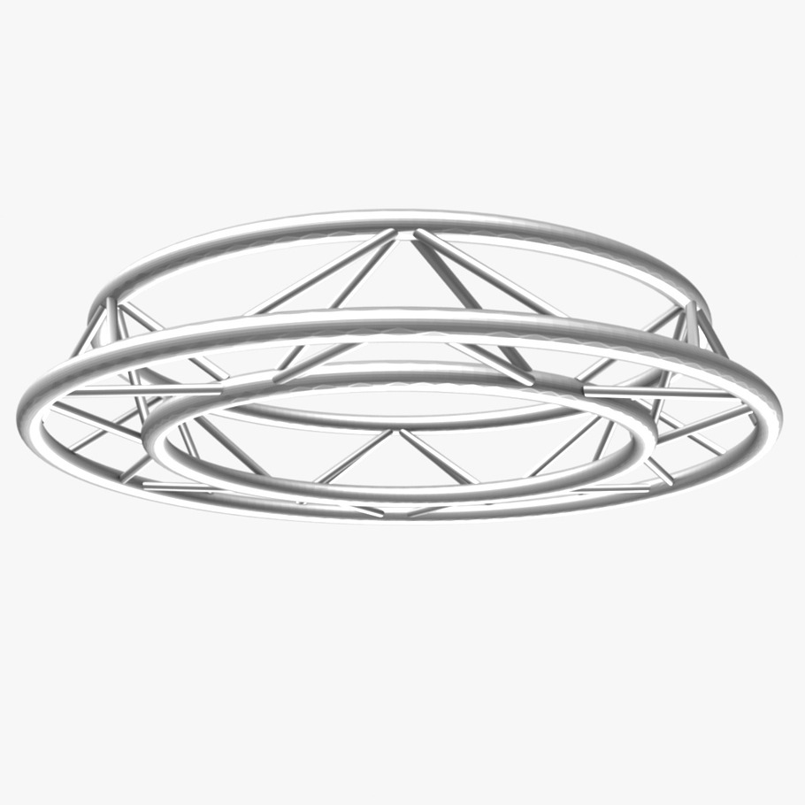 Circle Triangular Truss 150cm in Architecture - product preview 7