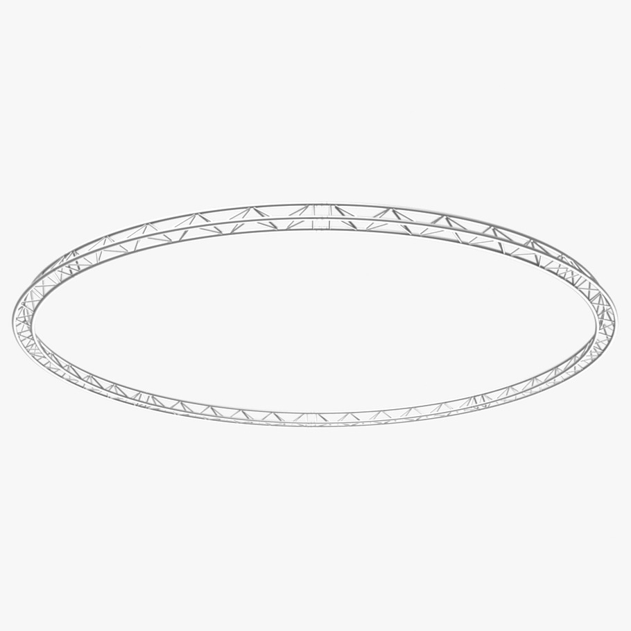 Circle Triangular Truss 800cm in Electronics - product preview 8
