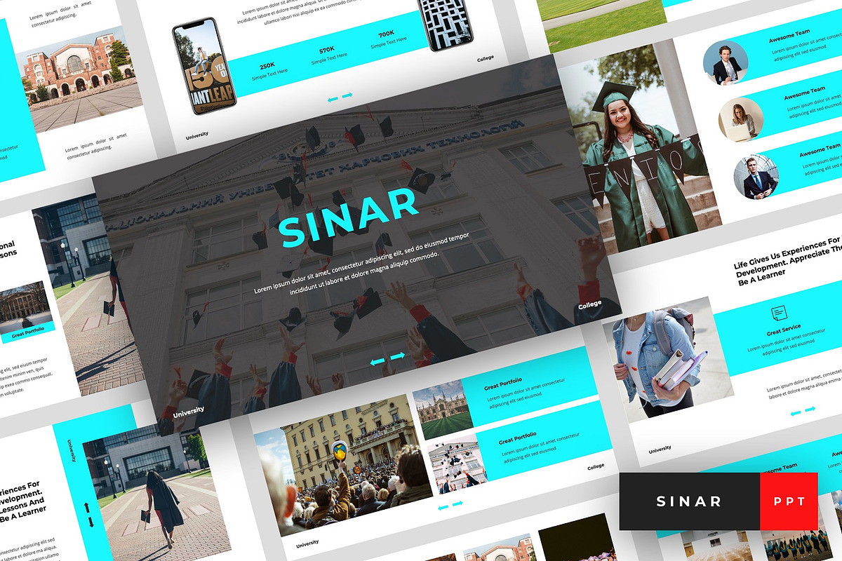 Sinar - University PowerPoint in PowerPoint Templates - product preview 8