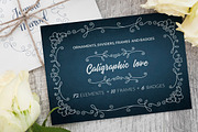 Caligraphic Love Ornaments & Frames
