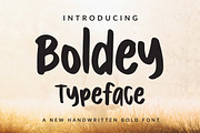 Boldey Typeace - A New Handwritten B