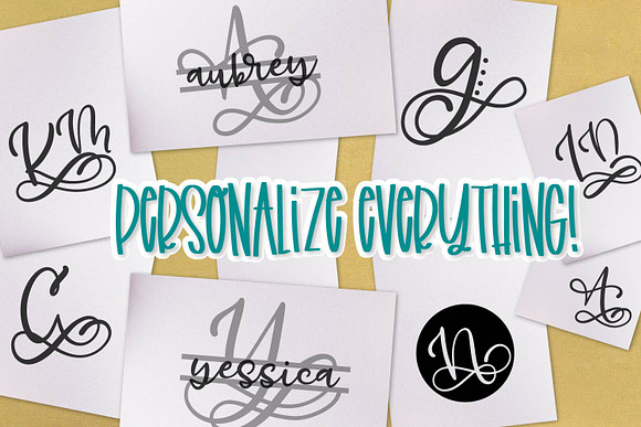 Monogram Bundle - 5 Styles in 1! in Display Fonts - product preview 5