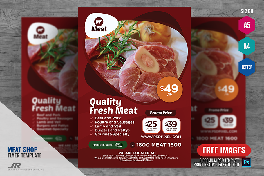 Meat and Poultry Flyer in Flyer Templates - product preview 8