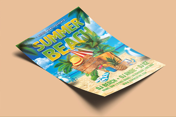 Summer Holiday Flyer in Flyer Templates - product preview 1