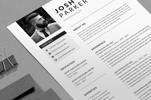 Resume/CV in Resume Templates - product preview 1