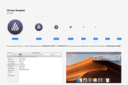 OS Icon Template Mockup - PSD