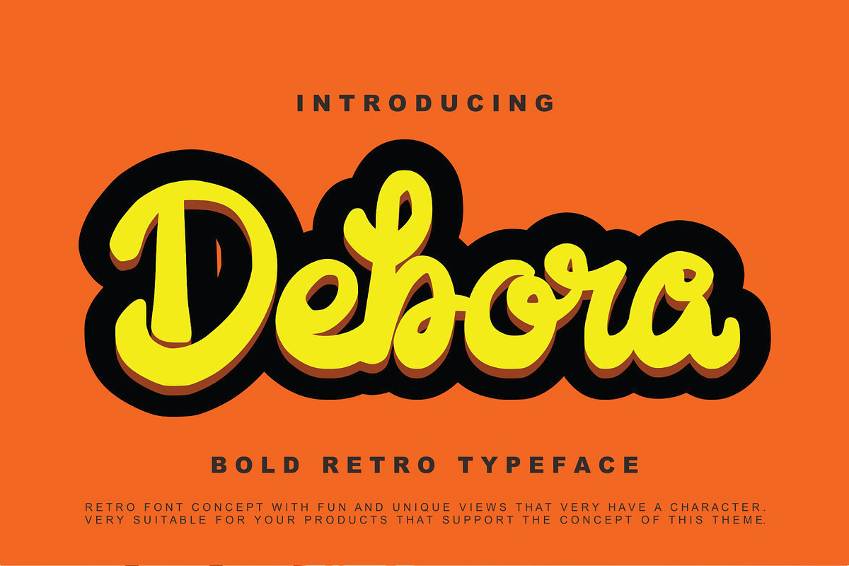 Debora - Retro Handwritten Script in Display Fonts - product preview 8